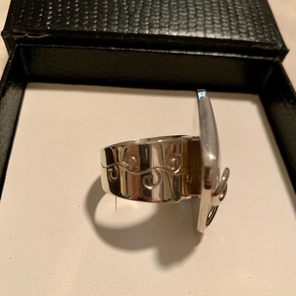 Handmade Silver & Rose Quartz Ring - Picture 5 of 7